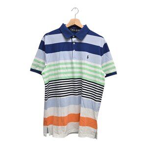Ralph Lauren RLX Men’s Striped Tailored Fit Golf Polo Shirt Large Multicolor NWT